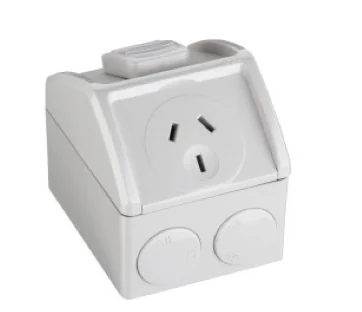 Weatherproof Single Power Point 10A Half Size