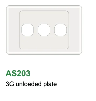 2000 Series 3 Gang Plate