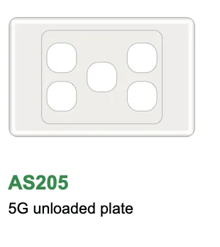 2000 Series 5 Gang Plate