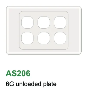 2000 Series 6 Gang Plate