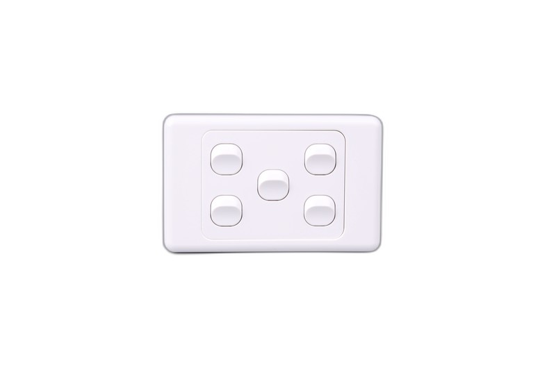 YELE 2000 Series(AS) 5 Gang Switch