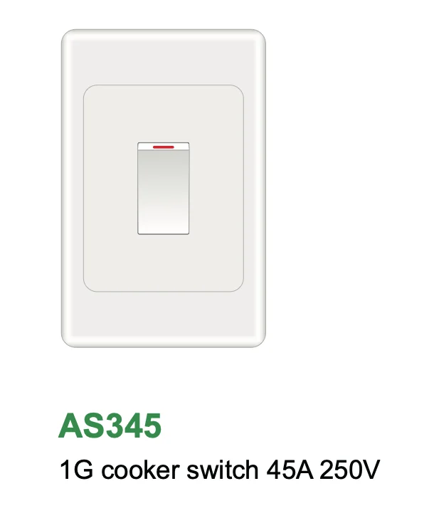 2000 Series Cooker 1 Gang Switch 45A