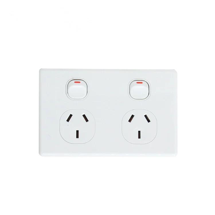 Classic Double Power Point 15A White