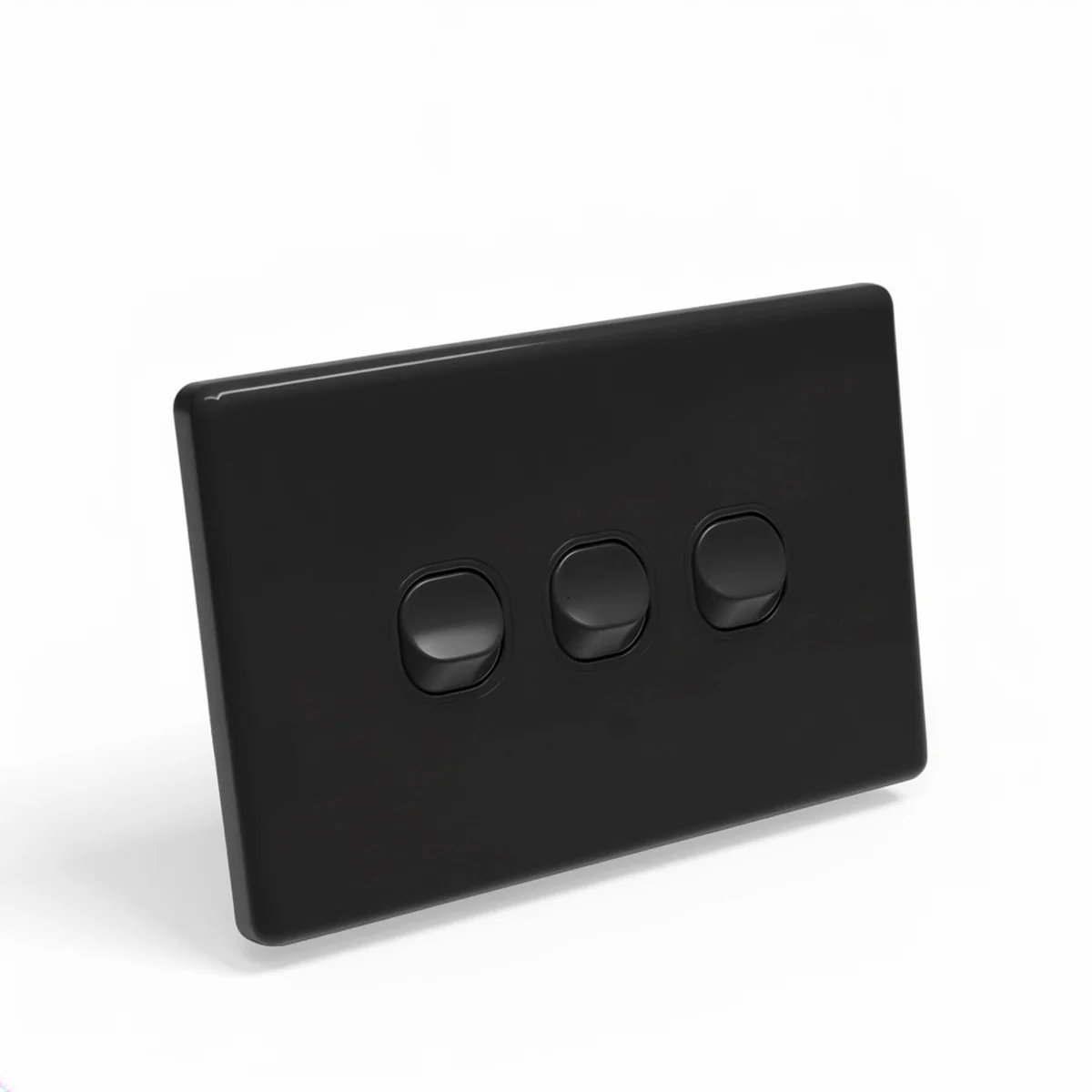 Classic 3 Gang 2 Way Switch Black