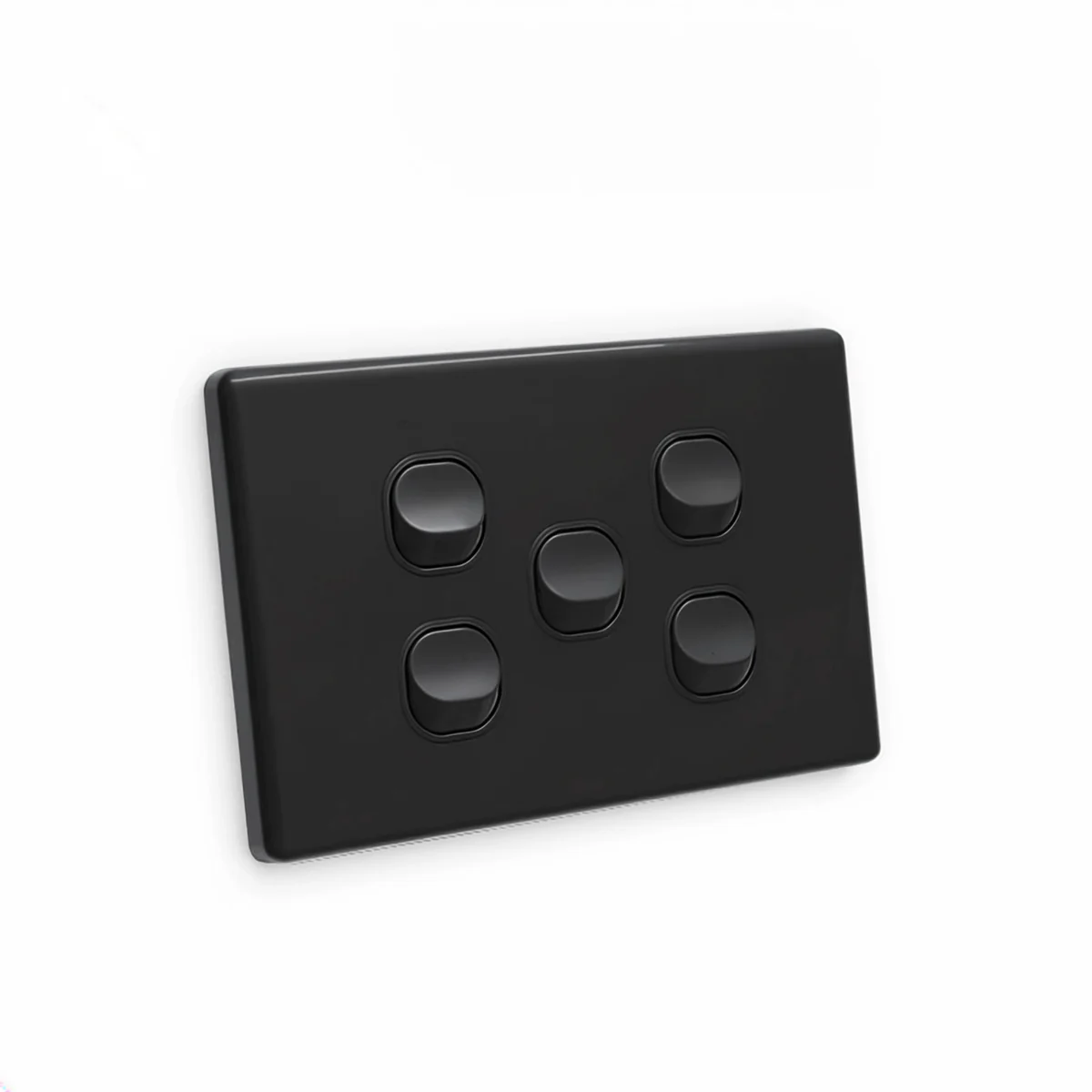 Classic 5 Gang 2 Way Switch Black