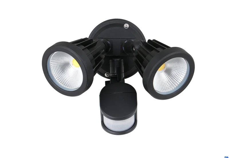 Double Spot Light 2×15W without Sensor Black