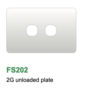 Glass 2 Gang Plate