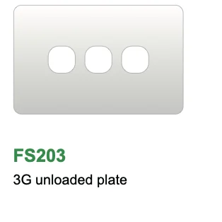 Glass 3 Gang Plate