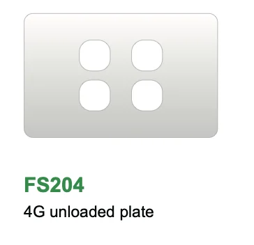 Glass 4 Gang Plate