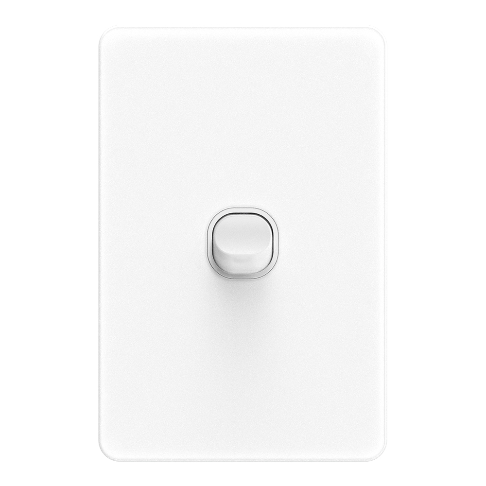 YELE Glass 1 Gang 2 Way Switch Vertical
