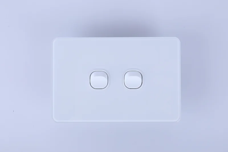 Glass Series 2 Gang 2 Way Switch