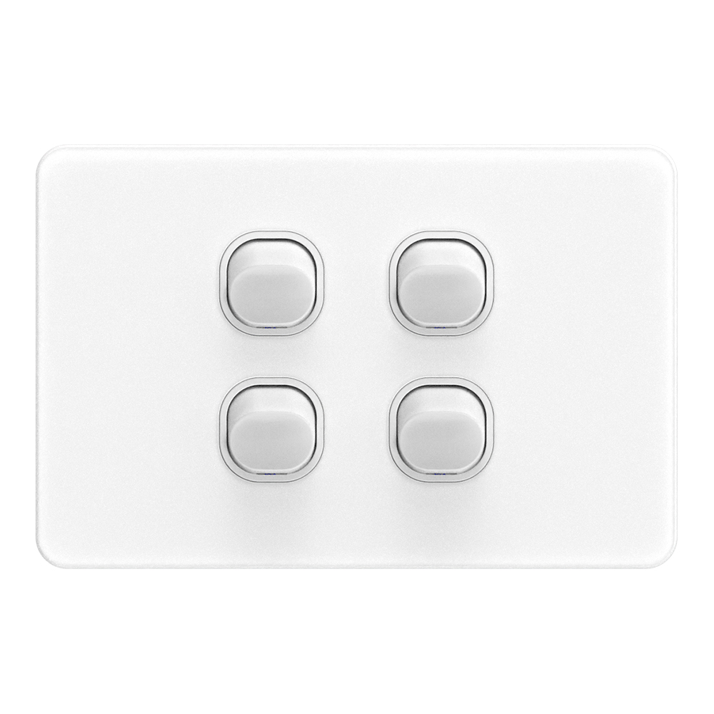 YELE Glass(FS) Series 4 Gang Switch