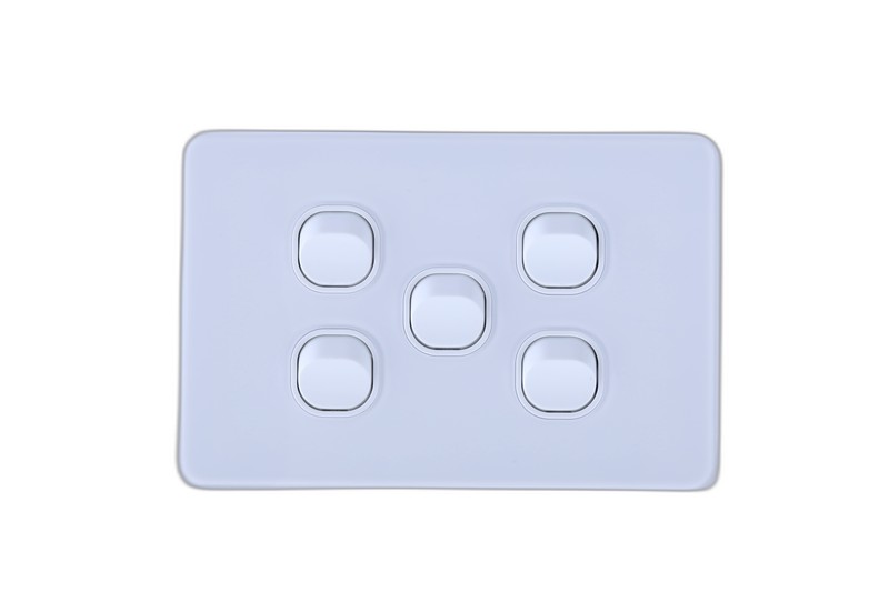 YELE Glass(FS) Series 5 Gang Switch