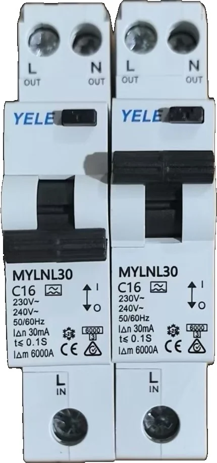 RCBO 16A with Tail