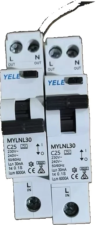RCBO 25A with Tail