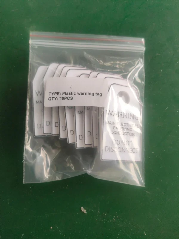 Plastic Warning Tag
