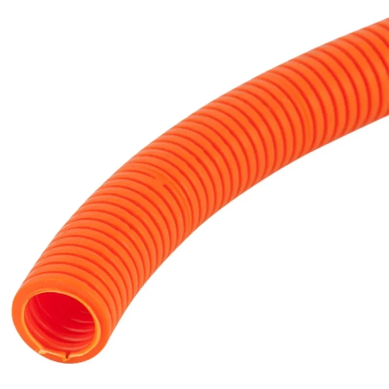 Heavy Duty Corrugated Conduit 40mm × 10m Orange