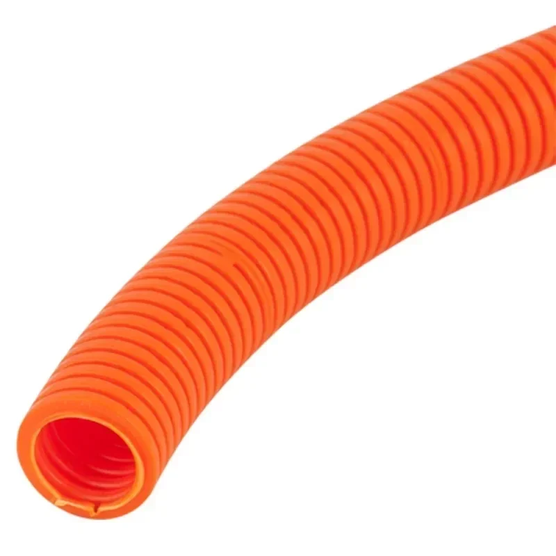 Heavy Duty Corrugated Conduit 50mm × 10m Orange