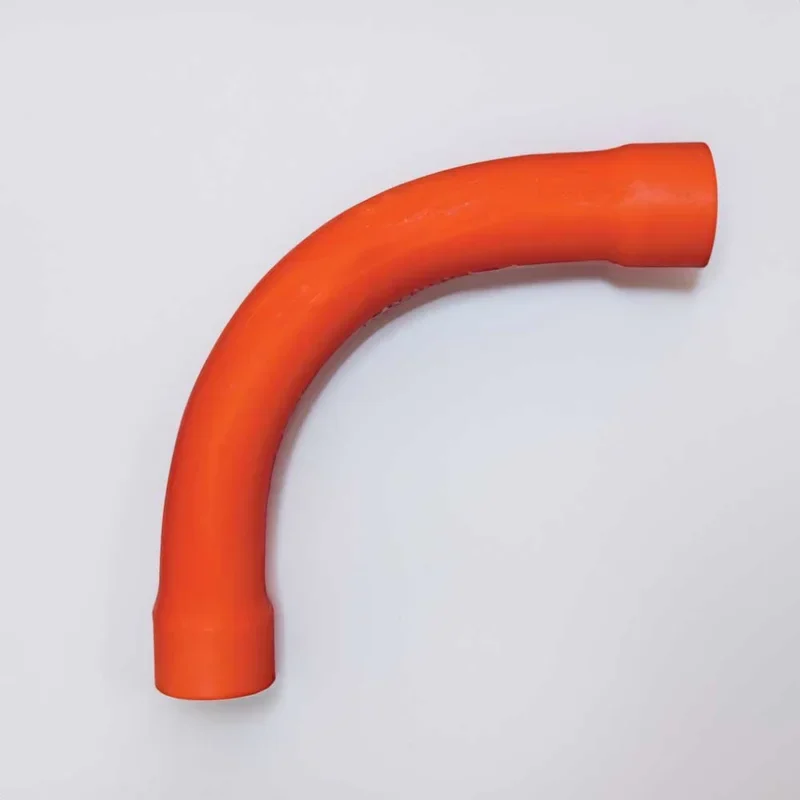40mm 90° Heavy Duty Sweeping Conduit Bend Orange