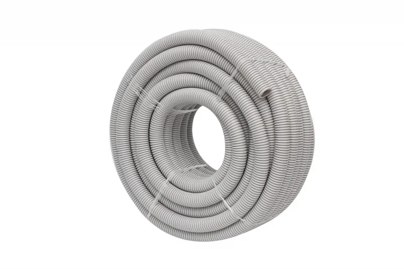Medium Duty Corrugated Conduit 20mm × 20m Grey